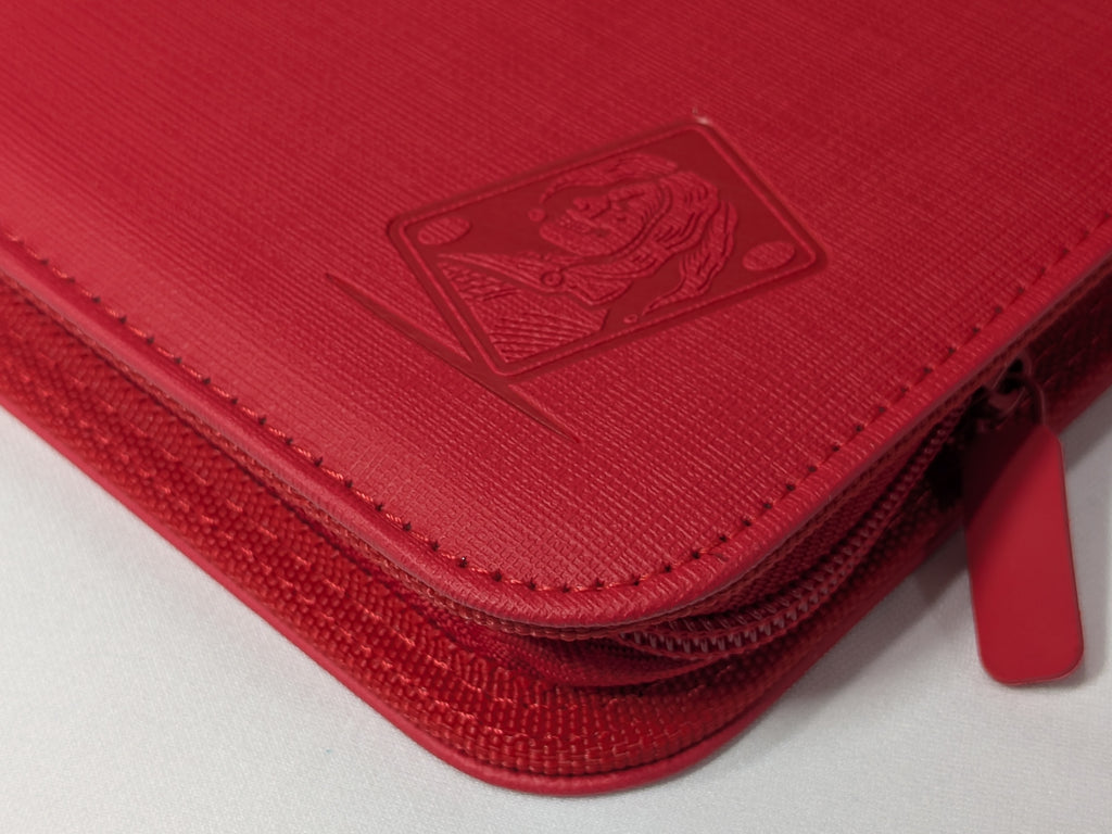 12 Pocket Safety Zip Binder Red