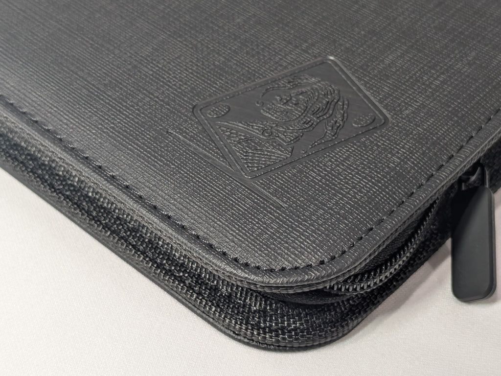 12 Pocket Safety Zip Binder Black