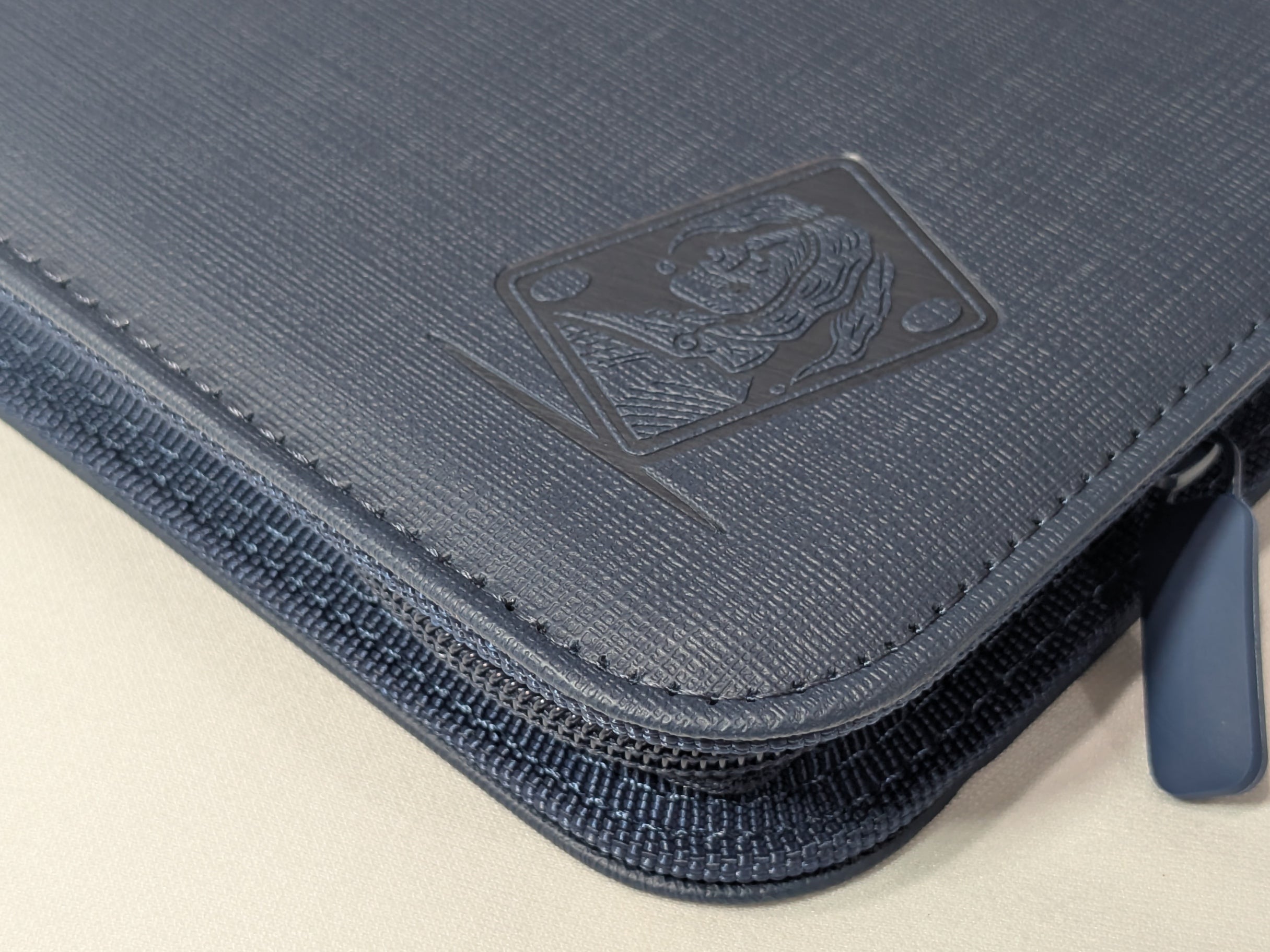 12 Pocket Safety Zip Binder Blue