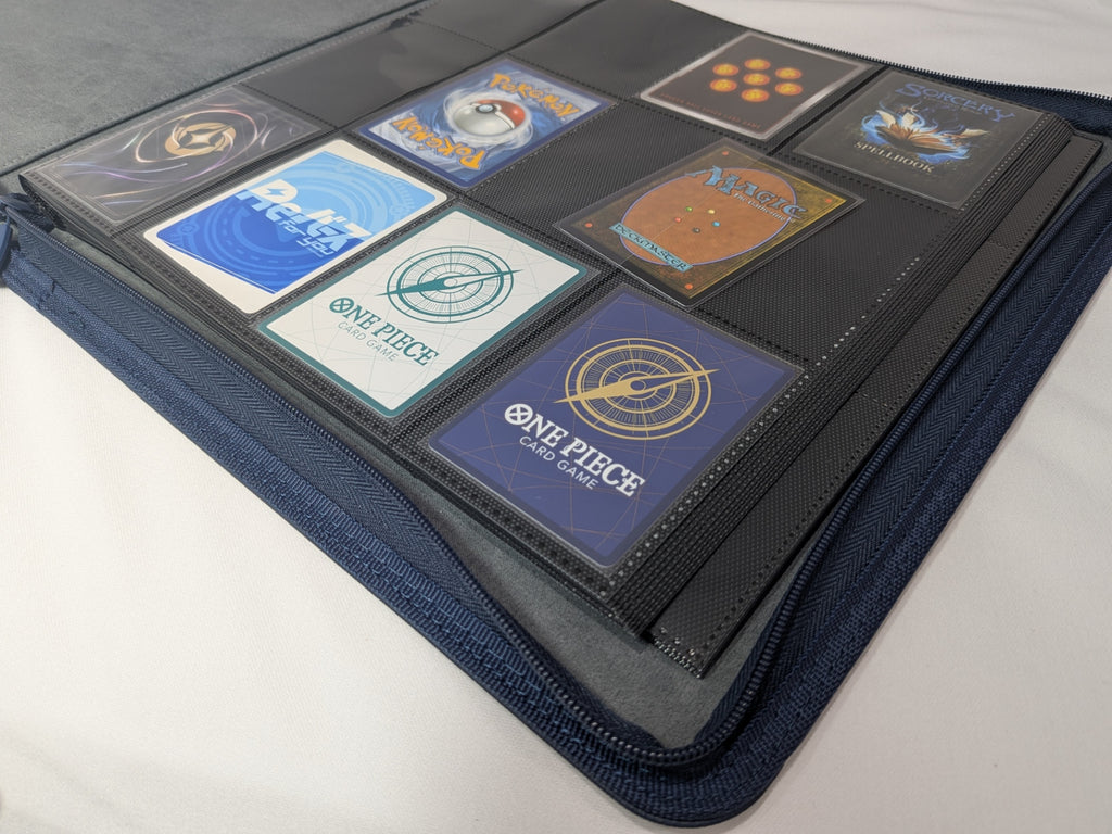 12 Pocket Safety Zip Binder Blue