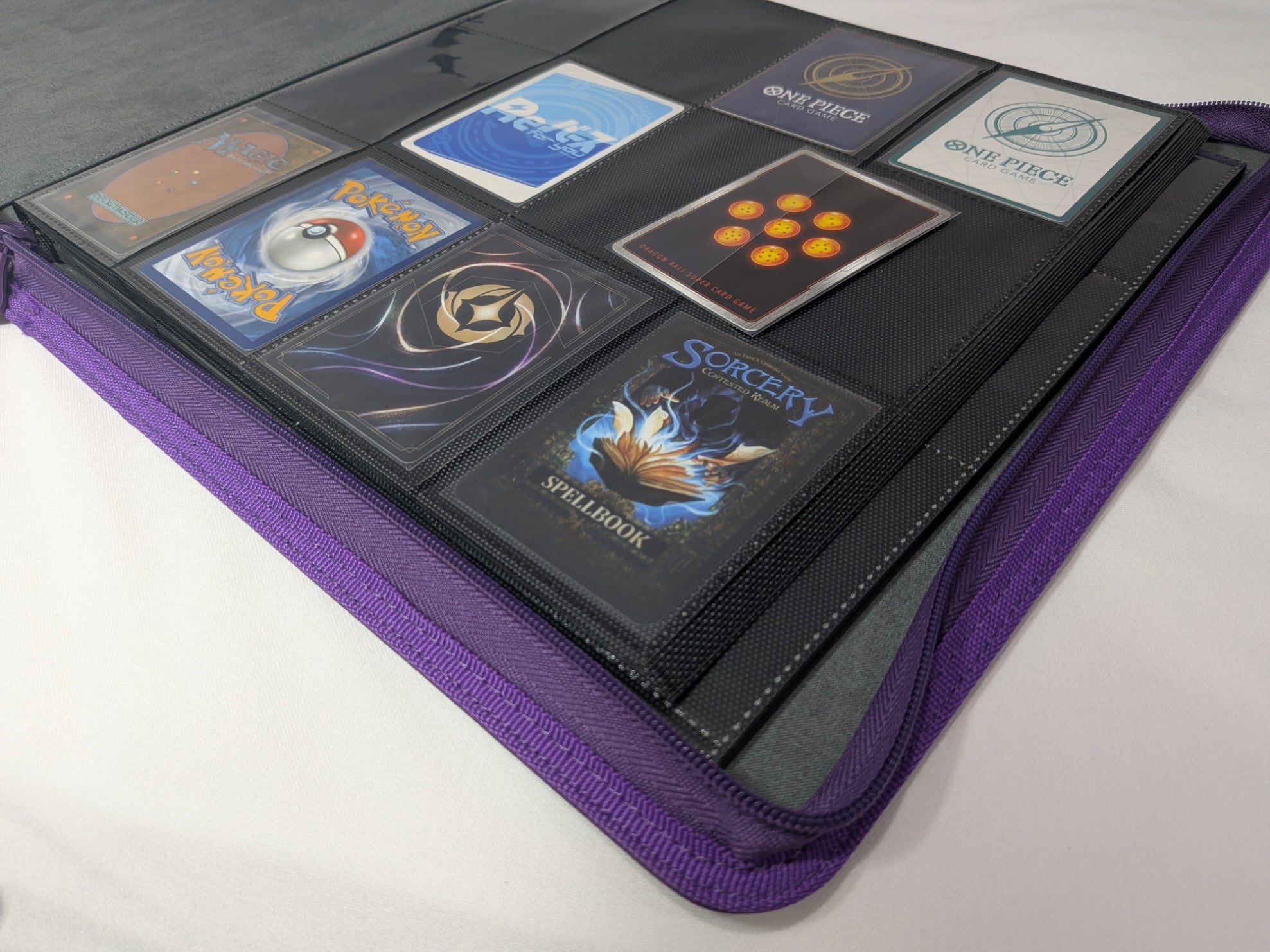 12 Pocket Safety Zip Binder Purple