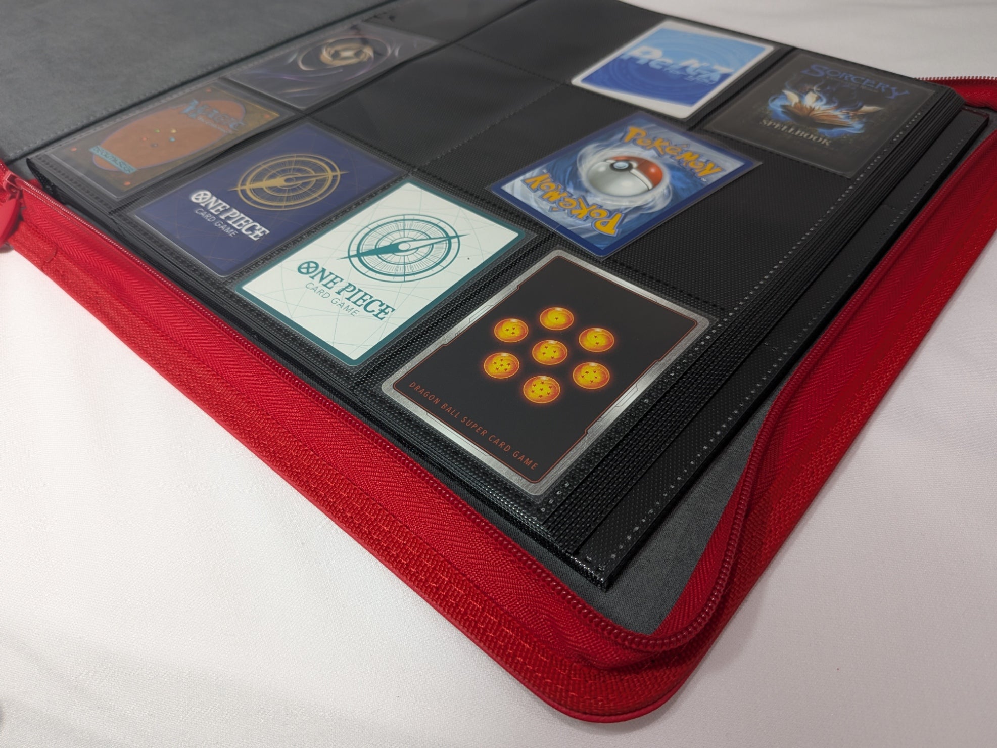 12 Pocket Safety Zip Binder Red