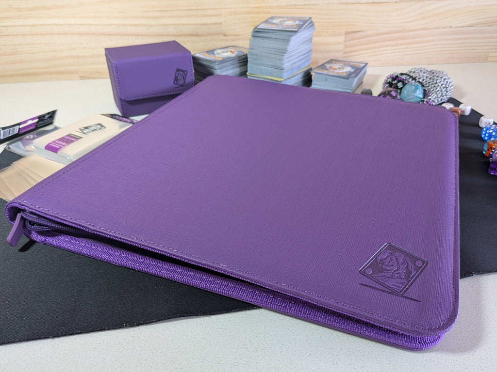 12 Pocket Safety Zip Binder Purple