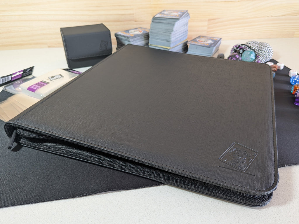 12 Pocket Safety Zip Binder Black