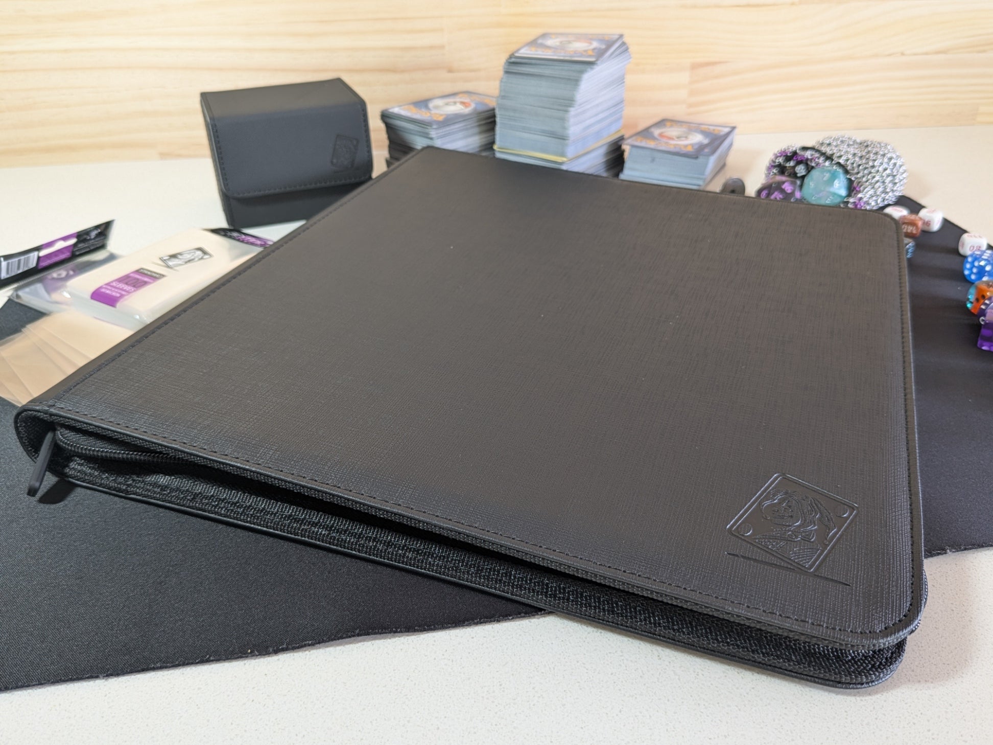 12 Pocket Safety Zip Binder Black