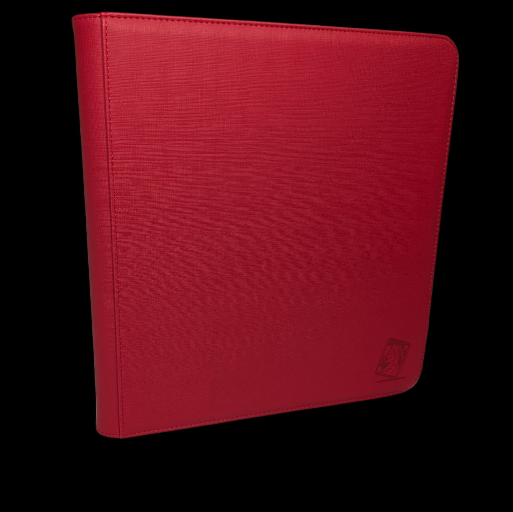 12 Pocket Safety Zip Binder Red
