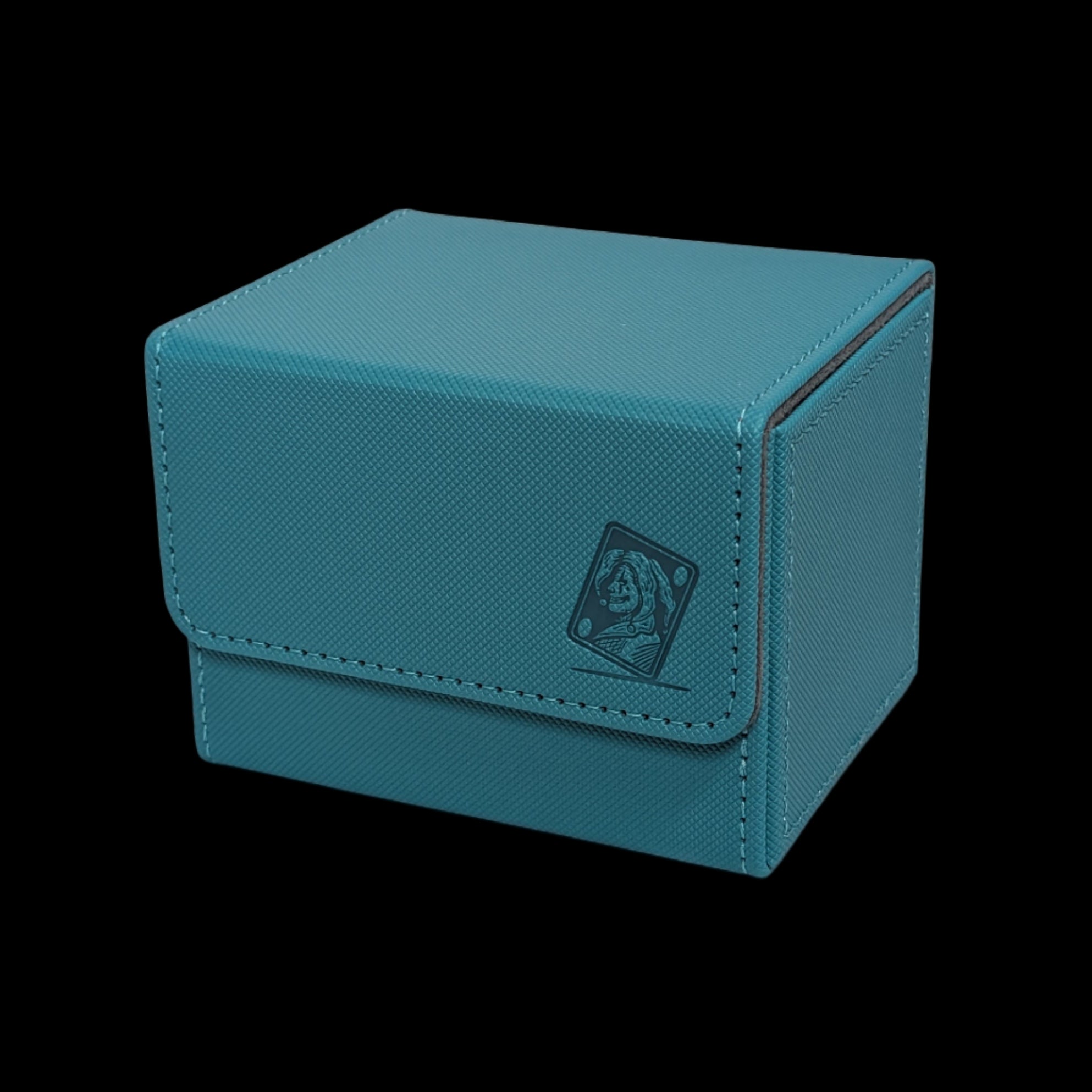 100 Card Deck Box Aqua
