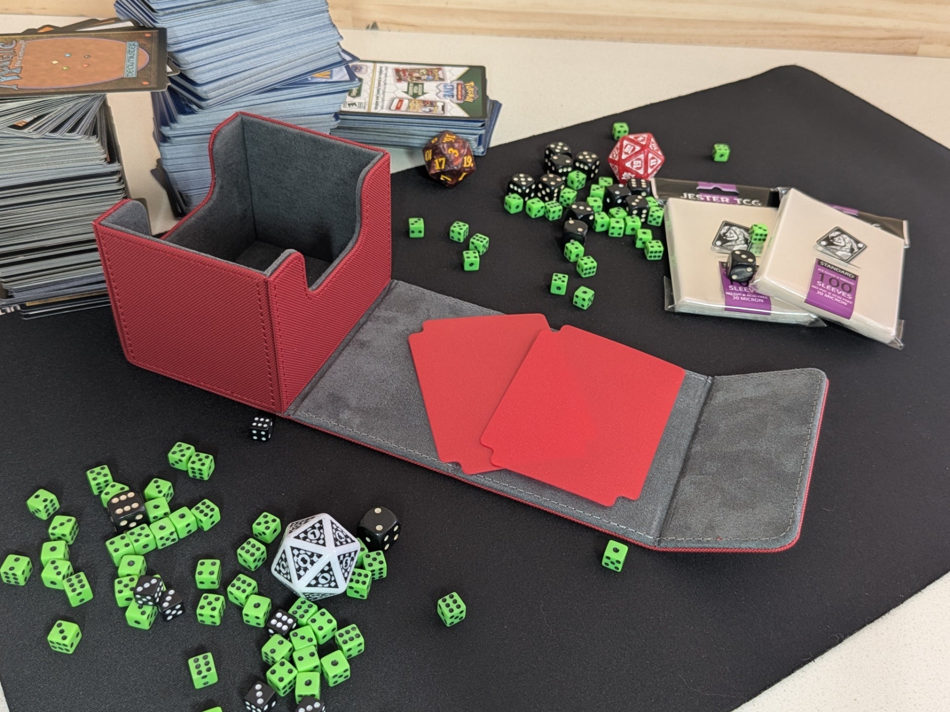 100 Card Deck Box Red