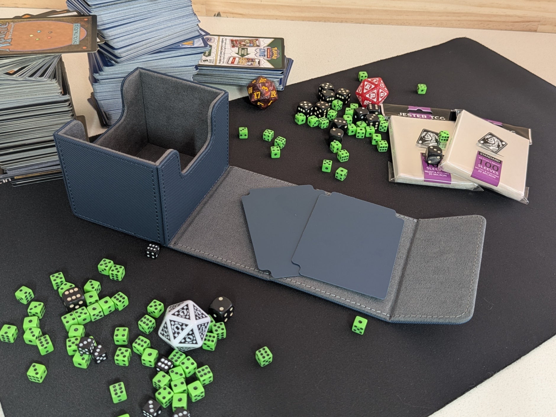 100 Card Deck Box Blue