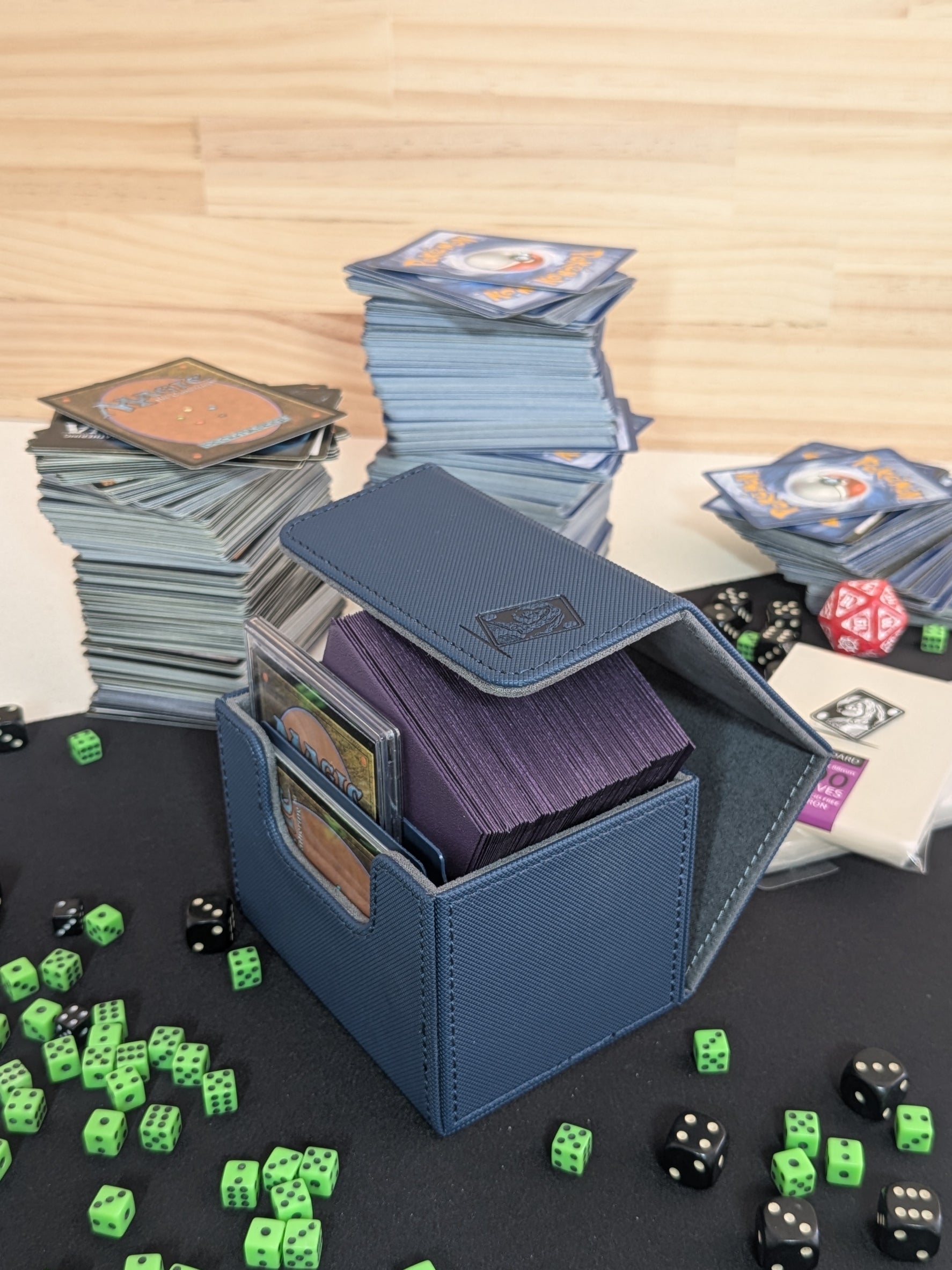 100 Card Deck Box Blue