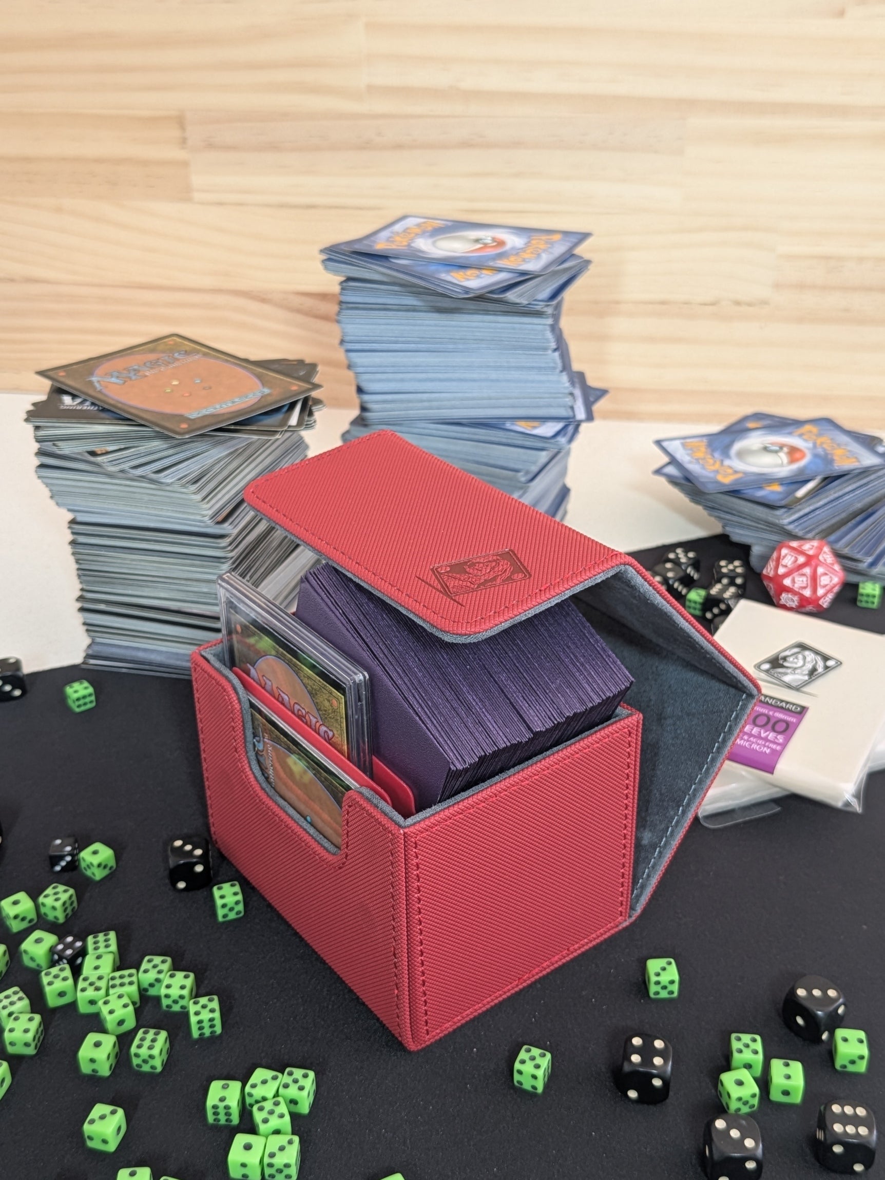 100 Card Deck Box Red